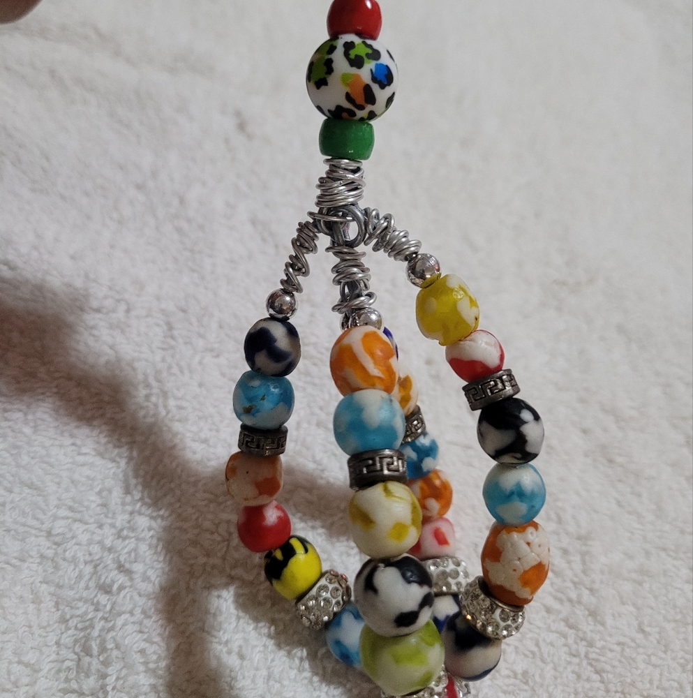 Colorful Beaded Keychain - Picture 5 of 5